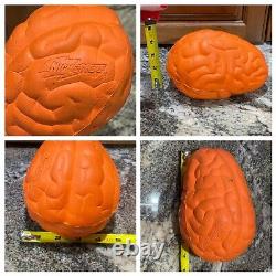 Vintage 1995 Nick & Nerf Orange Brain Ball Football Rare Nickelodeon