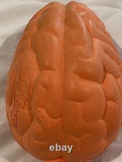Vintage 1995 Nick & Nerf Orange Brain Ball Football Rare Nickelodeon Kenner
