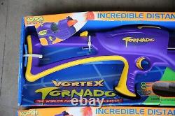 Vintage 1998 Vortex Tornado KOOSH Nerf Gun Blaster w Ring Ammo NEW Lot of 2