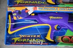 Vintage 1998 Vortex Tornado KOOSH Nerf Gun Blaster w Ring Ammo NEW Lot of 2