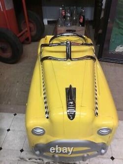 Vintage 2009 Yellow Taxi Cab Child's Pedal Car Near Mint Condition 34 X 16 Nice