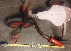 Vintage 24 Angeles Tricycle-Sturdy Steel Frame-Solid Rubber Tires-1960s