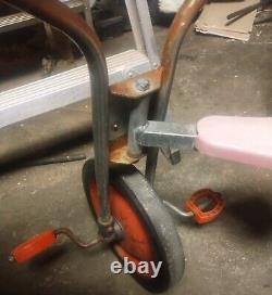 Vintage 24 Angeles Tricycle-Sturdy Steel Frame-Solid Rubber Tires-1960s