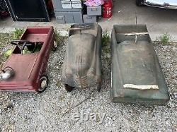 Vintage 3 Pedal Car Lot Original GARTON MARK V Murray AMF Peddle Cars