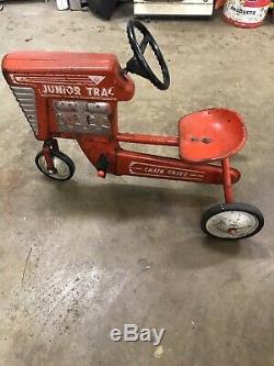 Vintage 50's 60's AMF JUNIOR TRAC 493 Chain Drive Metal Pedal Tractor Tricycle