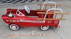 Vintage 50's 60's Murray Fire Truck Pedal Car