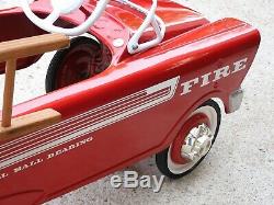 Vintage 50's 60's Murray Fire Truck Pedal Car