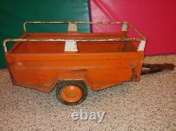 Vintage 60s/70s Rare Hard To Find U-Haul Pedal Car Toy Trailer Accessory, Heavy