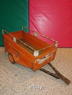 Vintage 60s/70s Rare Hard To Find U-Haul Pedal Car Toy Trailer Accessory, Heavy