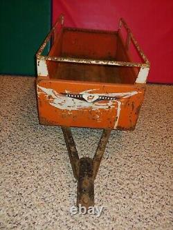 Vintage 60s/70s Rare Hard To Find U-Haul Pedal Car Toy Trailer Accessory, Heavy