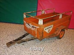 Vintage 60s/70s Rare Hard To Find U-Haul Pedal Car Toy Trailer Accessory, Heavy