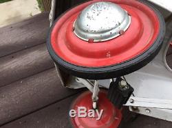 Vintage 60s Murray Charger Pedal Car, White Original