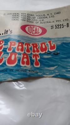 Vintage 70s Ideal Toy Fire patrol Pool Float Ride On Inflatable NOS