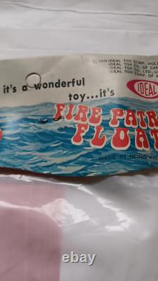 Vintage 70s Ideal Toy Fire patrol Pool Float Ride On Inflatable NOS