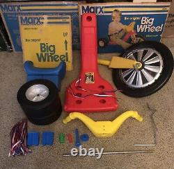 Vintage 70s Original Marx Big Wheel Ride On Toy Tricycle Metal Fork Collectible