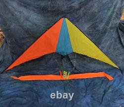 Vintage 8 Dual Line Delta Sport Stunt Kite With Line, Handles & Bag Mint