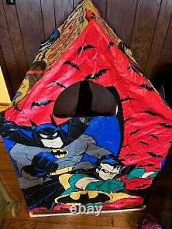 Vintage 90's Adventures of Batman and Robin Play House Tent RARE c597