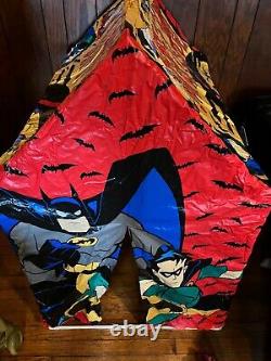 Vintage 90's Adventures of Batman and Robin Play House Tent RARE c597