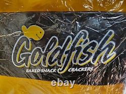 Vintage 90s Goldfish Baked Snack Crackers Inflatable Ride-on Pool Float XXL RARE