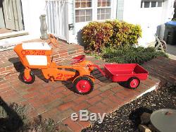 Vintage AMF 2 Speed Pedal Tractor & Wagon-Repainted-Local Pickup Only