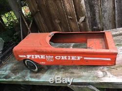 Vintage AMF 503 50s era Fire Chief Pedal Car Metal Toy Ride Repair/Parts