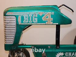 Vintage AMF Big 4 Pedal Tractor B-538 Green Pressed Steel Toy 538