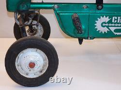 Vintage AMF Big 4 Pedal Tractor B-538 Green Pressed Steel Toy 538