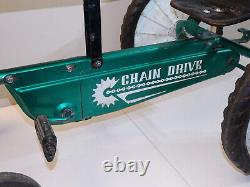 Vintage AMF Big 4 Pedal Tractor B-538 Green Pressed Steel Toy 538