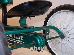 Vintage AMF Big 4 Pedal Tractor B-538 Green Pressed Steel Toy 538