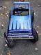 Vintage AMF Blue Scalloped PACER Pedal CarMetal Collectible Riding Hot Rod