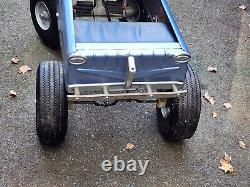 Vintage AMF Blue Scalloped PACER Pedal CarMetal Collectible Riding Hot Rod