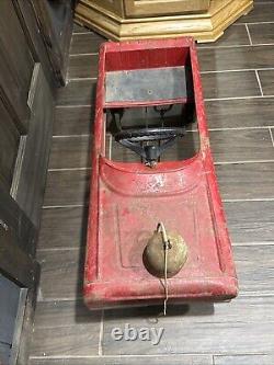 Vintage AMF FIRE CHIEF #503 FIRE TRUCK Pedal Car RED