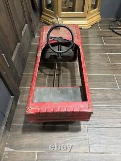 Vintage AMF FIRE CHIEF #503 FIRE TRUCK Pedal Car RED