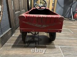 Vintage AMF FIRE CHIEF #503 FIRE TRUCK Pedal Car RED