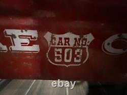 Vintage AMF FIRE CHIEF #503 FIRE TRUCK Pedal Car RED