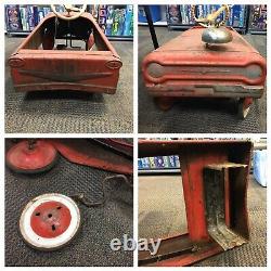 Vintage AMF Fire Chief 503 33 AMF Pedal Car Fire Engine For Parts Restoration