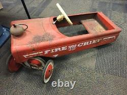 Vintage AMF Fire Chief 503 33 AMF Pedal Car Fire Engine & Trac Mate Wagon