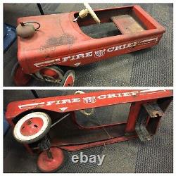 Vintage AMF Fire Chief 503 33 AMF Pedal Car Fire Engine & Trac Mate Wagon