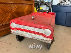 Vintage AMF Fire Chief 503 Pedal Car Fire Engine with Bell! 33 Inches Long