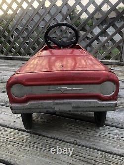 Vintage AMF Fire Chief 503 Pedal Car Fire Engine without Bell Great shape