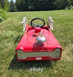 Vintage AMF Fire Fighter Unit No. 508 Pedal Car Good Condition