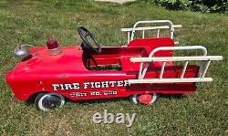 Vintage AMF Fire Fighter Unit No. 508 Pedal Car Good Condition
