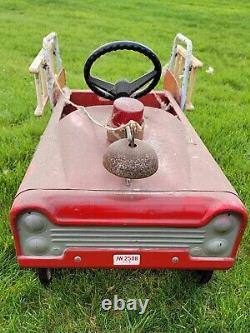 Vintage AMF Fire Fighter Unit No. 508 Pedal Car Good Condition
