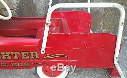 Vintage AMF Fire Truck Engine 508 Pressed Steel Pedal Car USA