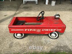 Vintage AMF Firetruck Chief's Car Pedal Car #503