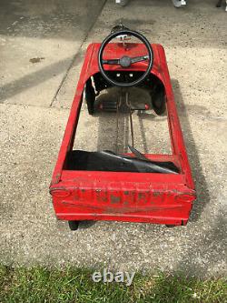 Vintage AMF Firetruck Chief's Car Pedal Car #503