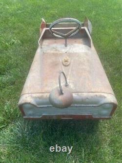 Vintage AMF Hook and Ladder Pumper No. 4 Fire Pedal Car