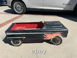 Vintage AMF Jet Sweep Pedal Car with flames
