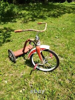 Vintage AMF Junior Tricycle 2 Stand All Original Some Rust