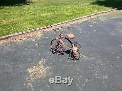 Vintage AMF Junior tricycle original surface trike metal toy ride along kids